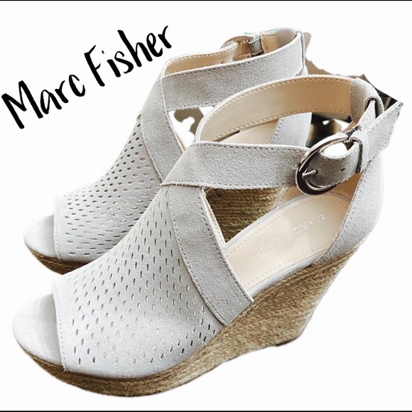 Marc Fisher Shoes - NWOT Marc Fisher HALDYA WEDGE SANDAL